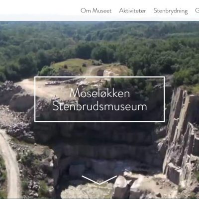 Moseløkken Stenbrudsmuseums nye hjemmeside